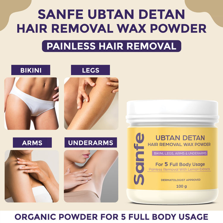 Sanfe Ubtan Detan Hair Removal Wax Powder
(100g)