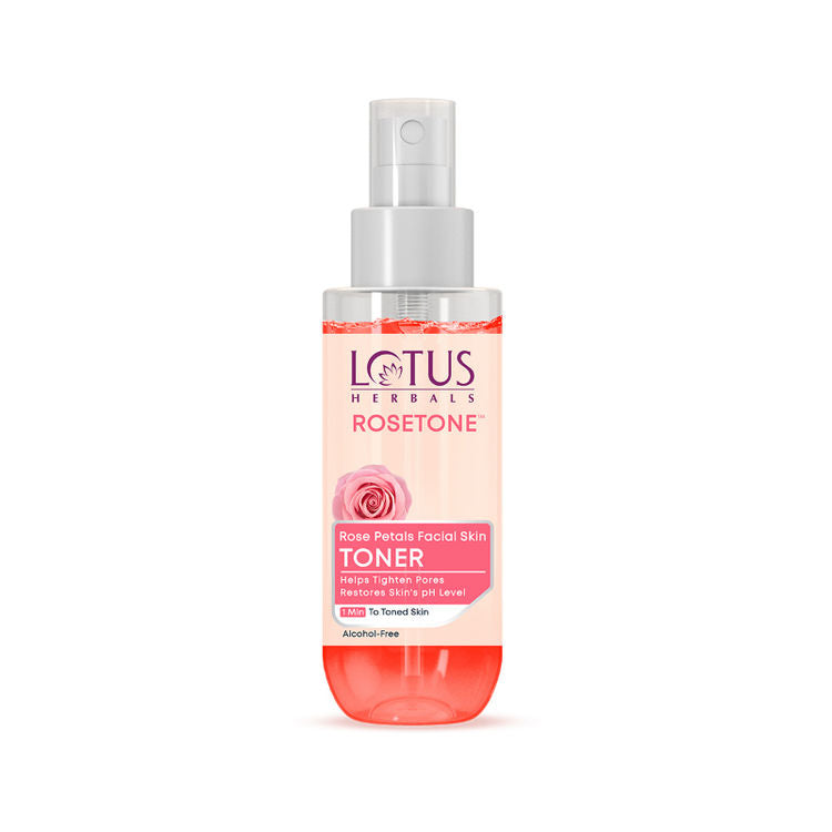 Lotus Herbals Rosetone Rose Petals Facial Skin Toner Hydrates & Moisturises Skin, Alcohol-Free
(100ml)