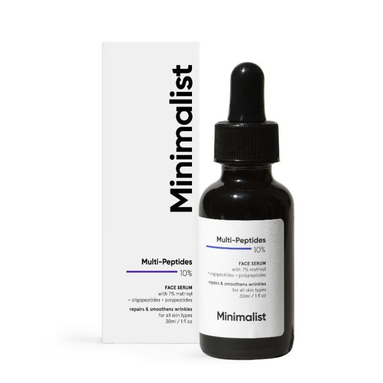 Minimalist 10% Multi Peptide Face Serum For Anti Aging & Collagen Boost With Bio-Placenta
(30ml)