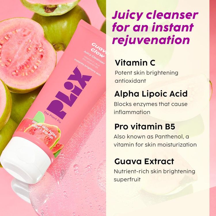 Plix Vitamin C Face Wash Cleanser For Skin Brightening, Pro Vit B5 & Alpha Lipoic Acid For Skin Glow
(100ml)