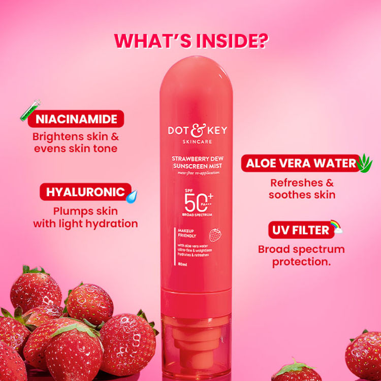 Dot & Key Strawberry Dew Sunscreen Mist SPF 50+ PA+++ (80ml)