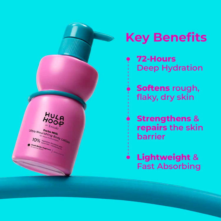 Foxtale Hydrating Body Lotion 72 HR Hydration, Lightweight Serum-In-Lotion With Hyaluronic Acid & Ceramides
(200ml)