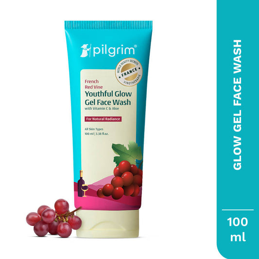 Pilgrim Red Vine Face Wash with Vitamin C & Aloe (100ml)