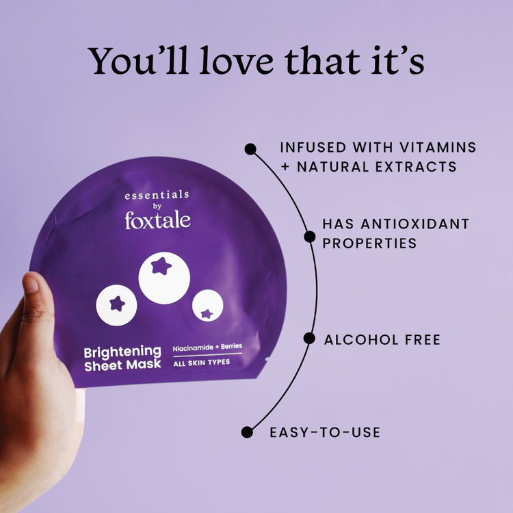 Foxtale Essentials Sheet Masks - Niacinamide & Berries (26 g)