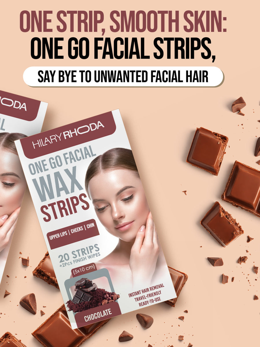 Hilary Rhoda One Go Facial Wax Strips 04 Choclate