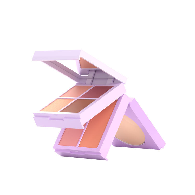 GLAM21 Triple Treat Face & Eyes Stacked Palette - 03 Disco Treat (13g)