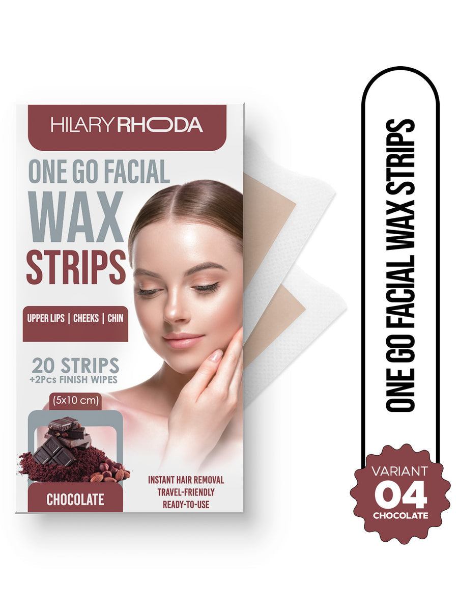 Hilary Rhoda One Go Facial Wax Strips 04 Choclate