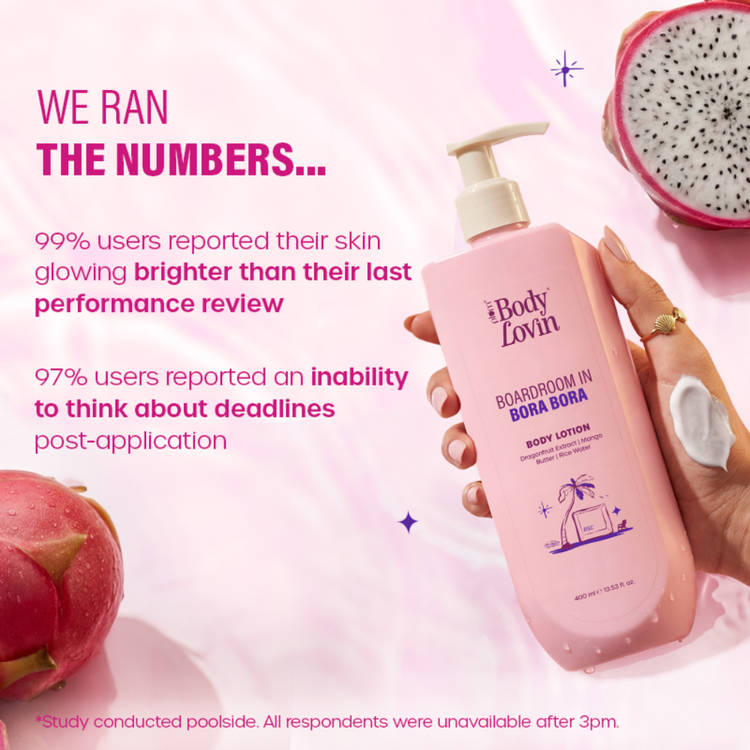 Plum BodyLovin’ Boardroom In Bora Bora Body Lotion, Hydrating, Brightening Sweet Tropical Fragrance (400ml)