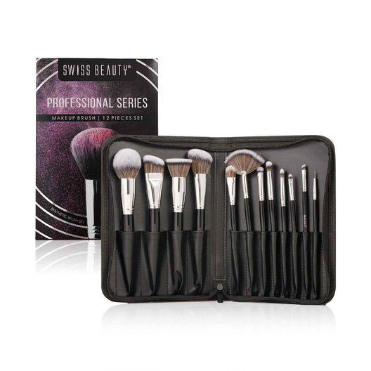 Swiss Beauty Professional Series Makeup Brush 12 Piece Set