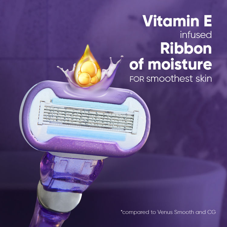 Gillette Venus Smooth Curves | Swirl | Hair Removal Razor for Women, 1 Razor
(1 Pc)