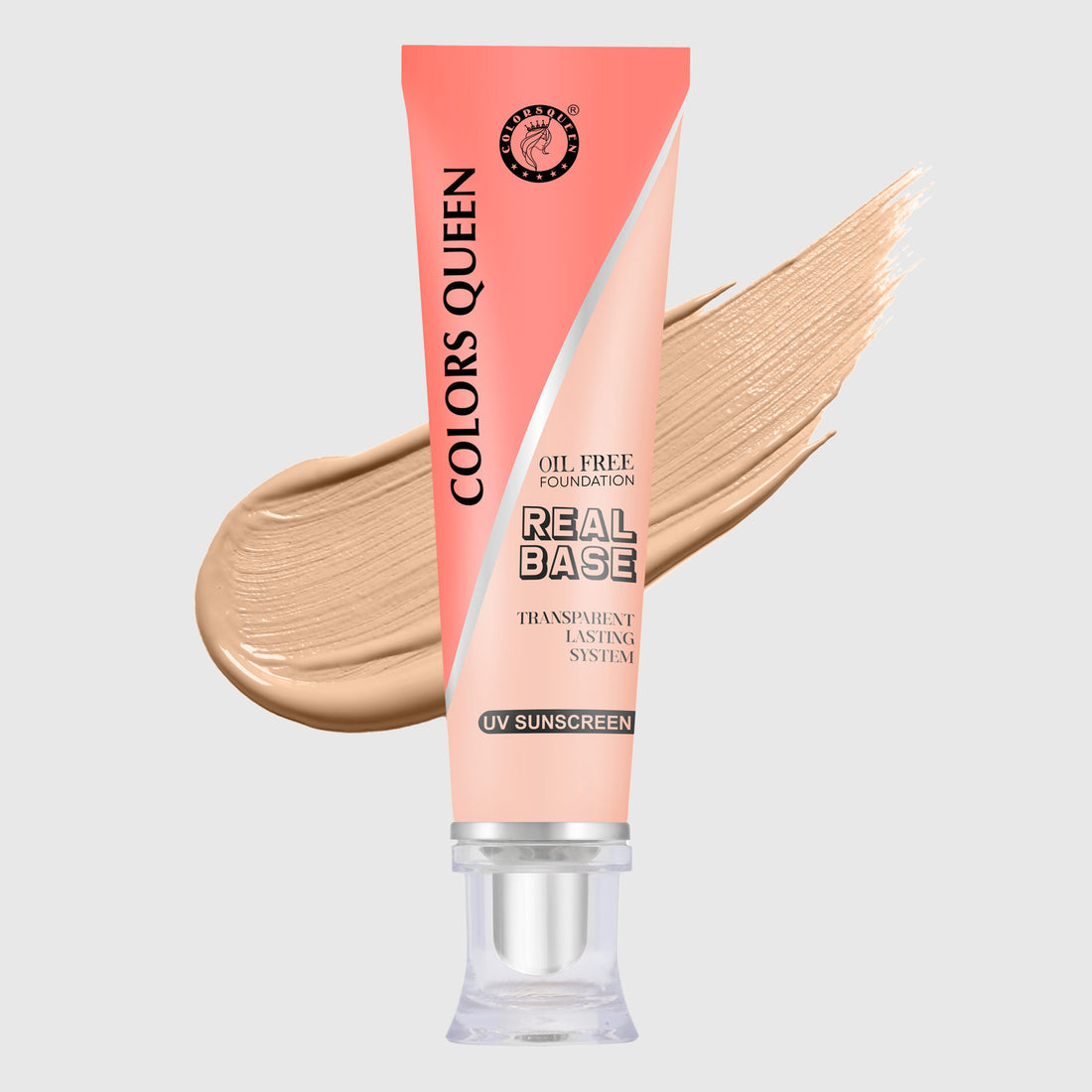 Colors Queen Real Base Oil Free Waterproof Foundation (03 Almond)