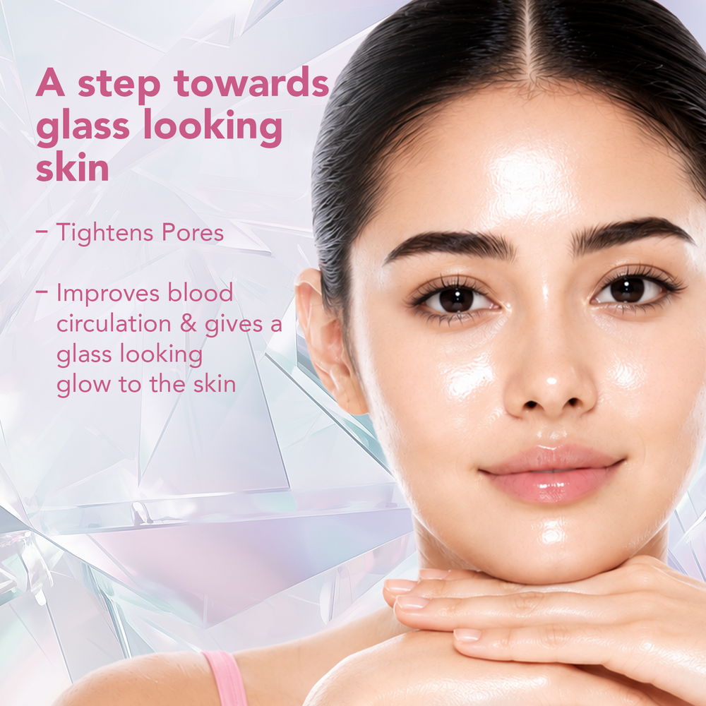 Lotus Herbals Korean Glass 8-Step Skin Facial Kit with Kombucha & Rice Water / 101g