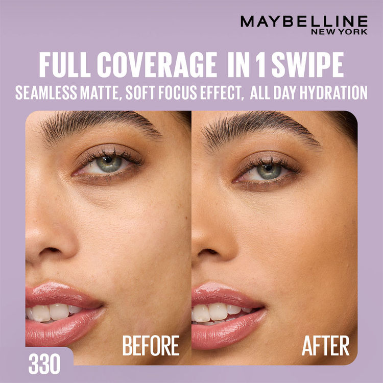 Maybelline Super Stay Flex Powder Foundation Compact-30H Full Cover (330)