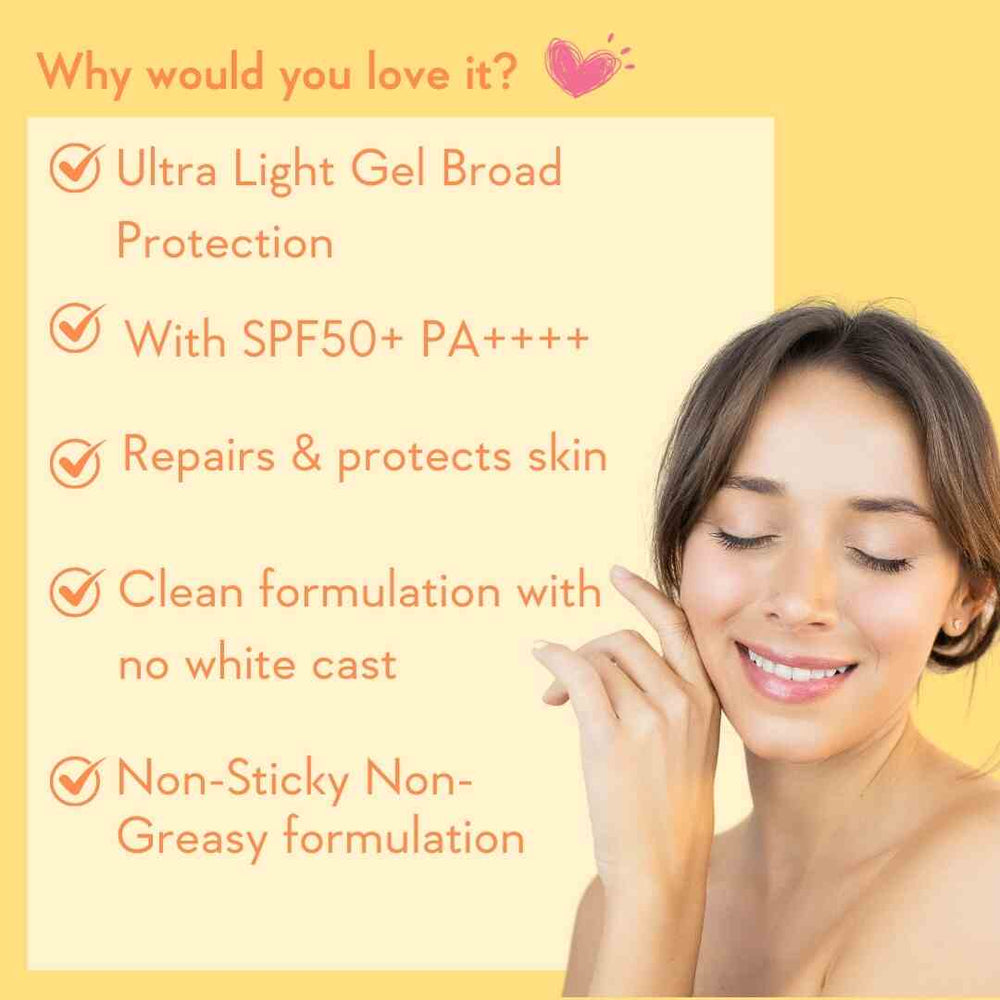 Wishcare Invisible Gel Sunscreen SPF 50 | 50g
Lightweight Gel Formula with Ceramides
