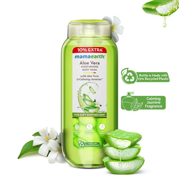 Mamaearth Aloe Vera Moisturizing Body Wash – 250 ml + 25 ml