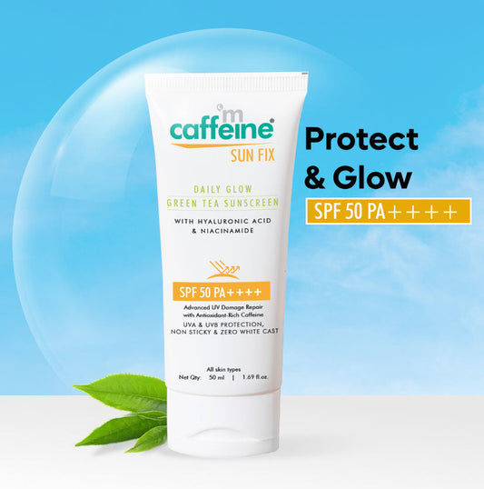 Mcaffeine Green Tea Sunscreen SPF 50 PA++++ with Niacinamide - 50 ml