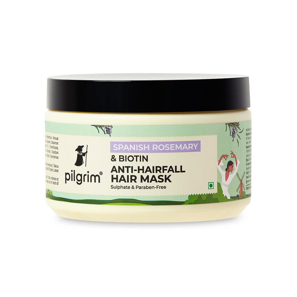 Pilgrim Spanish Rosemary & Biotin Anti-Hairfall Hair Mask
Fights Breakage & Hairfall