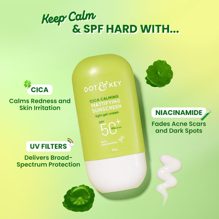 Dot & Key Cica + Niacinamide Matte Sunscreen SPF 50+ PA++++ (80g)
