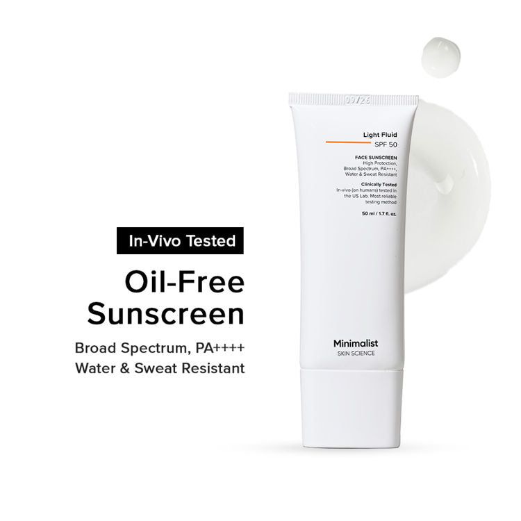 Minimalist Light Fluid SPF 50 Face Sunscreen
(50ml)