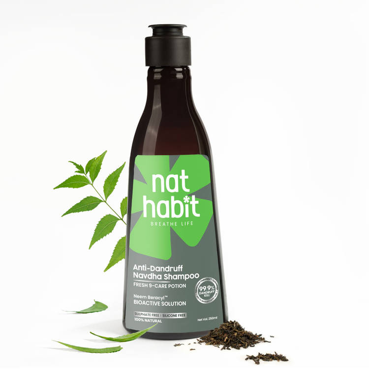 Nat Habit Anti-Dandruff Neem Beracyl Navdha Shampoo (225ml)