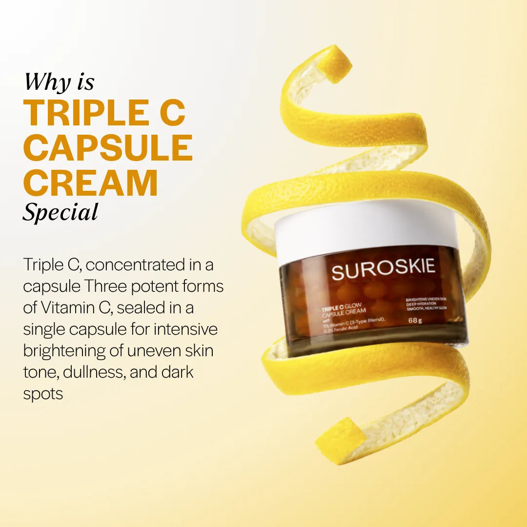 Suroskie TRIPLE C GLOW CAPSULE CREAM / 60g