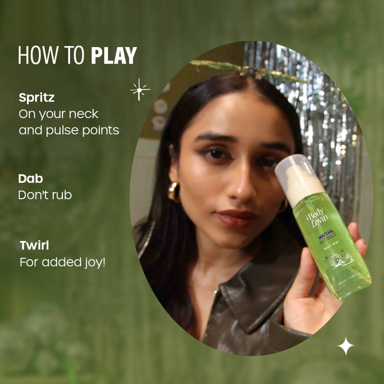 Plum BodyLovin’ Matcha, But Disco Body Mist, Long-Lasting, Lactonic Matcha Fragrance (100ml)