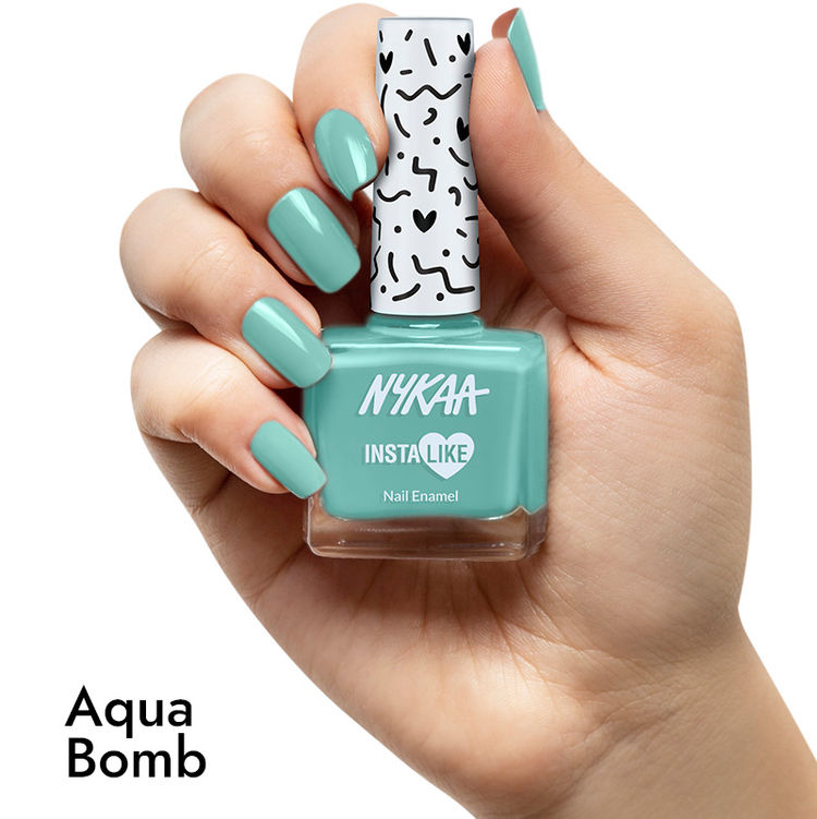 Nykaa InstaLike Long Lasting Nail Enamel - Aqua Bomb 473
(9ml)