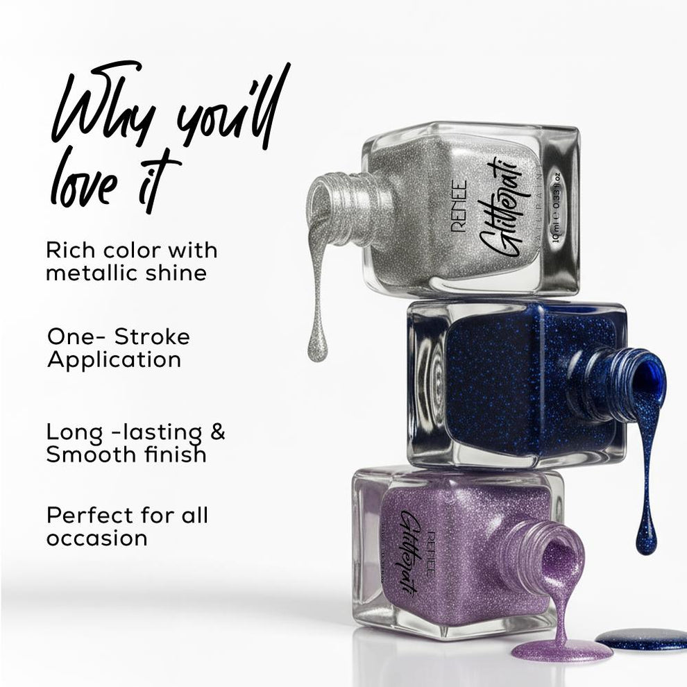 RENEE Glitterati Nail Paint (19 Cosmic Glow)