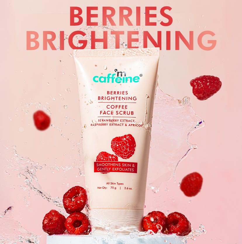 Mcaffeine Berries Brightening Coffee Face Scrub - 75 gm