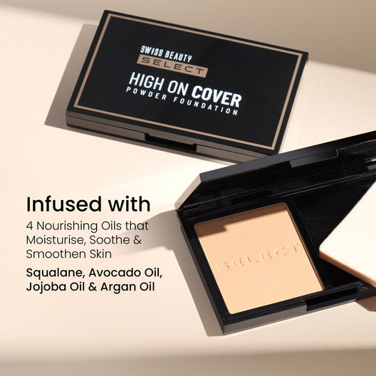 Swiss Beauty Select High On Cover Powder Foundation (04 Neutral Buff)