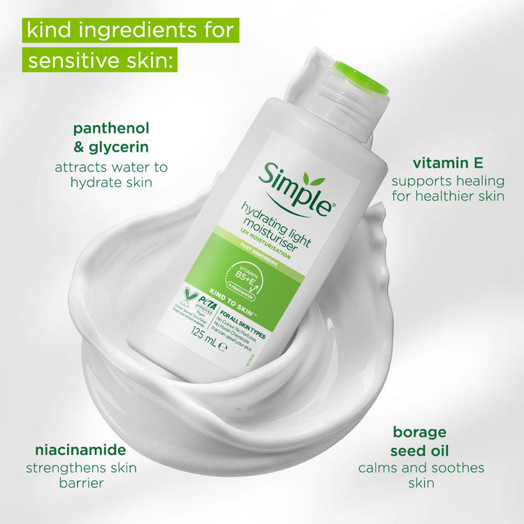 Simple Kind to Skin Hydrating Light Moisturizer All Skin Types Moisturizer (125ml)