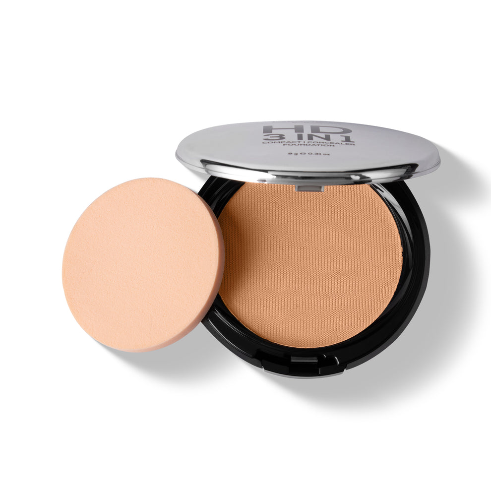RENEE Pro HD 3-IN-1 Compact, Works as Concealer, Foundation & Powder With SPF 20 (Noix)
