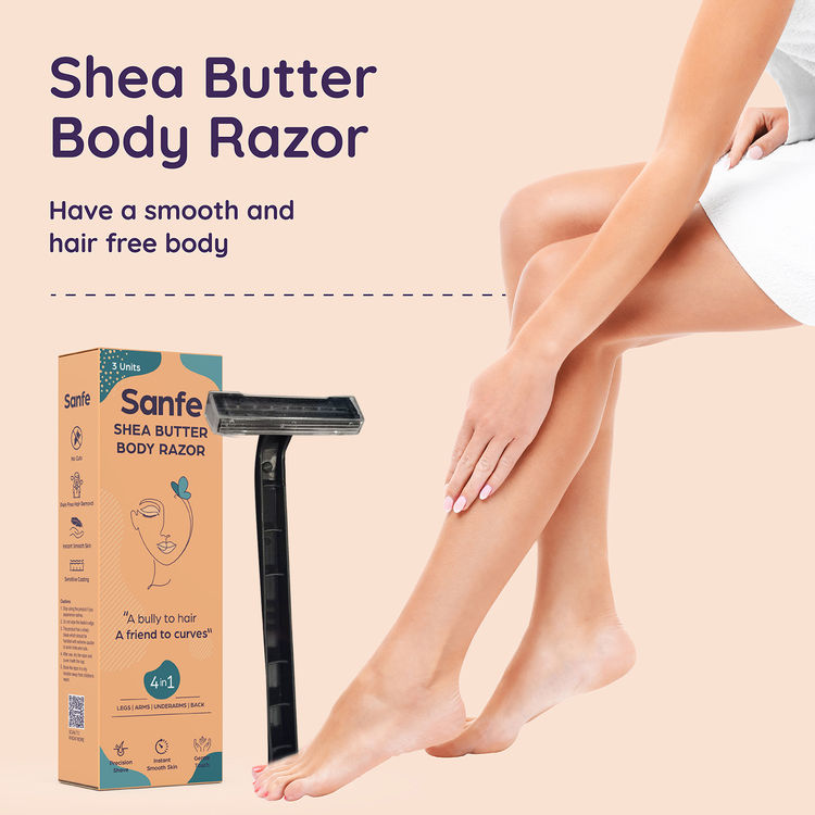 Sanfe Shea Butter Body Razor 4 in 1 for Women
(3 Pcs)