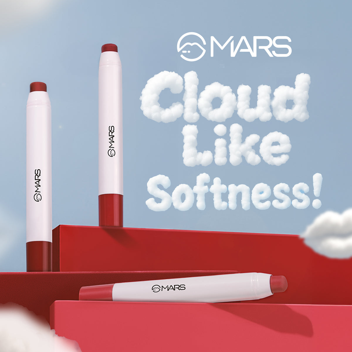 Mars Cloud Kiss Lip Crayon ( 01- dusty air)