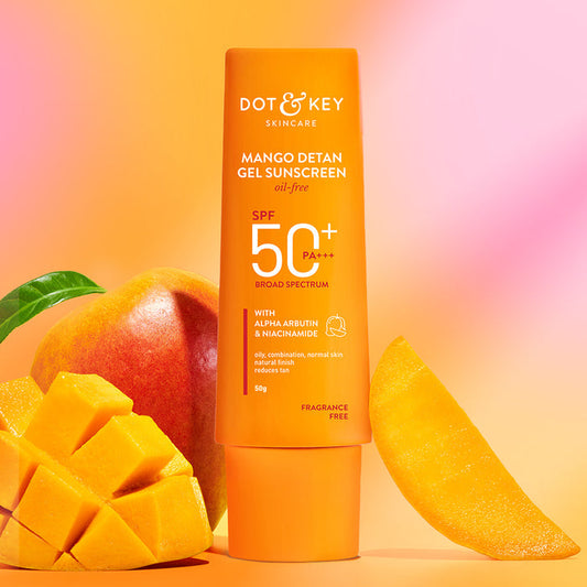 Dot & Key Mango + Detan Gel Sunscreen (Oil Free), SPF 50+ PA+++(50g)
