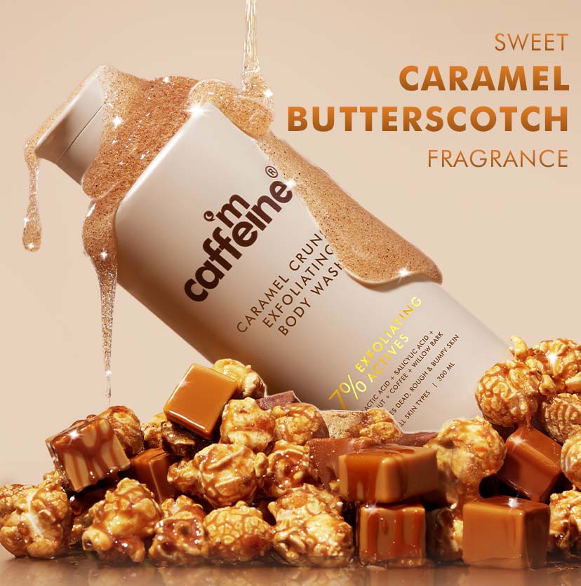 Mcaffeine Exfoliating Caramel Crunch Body Wash - 300 ml