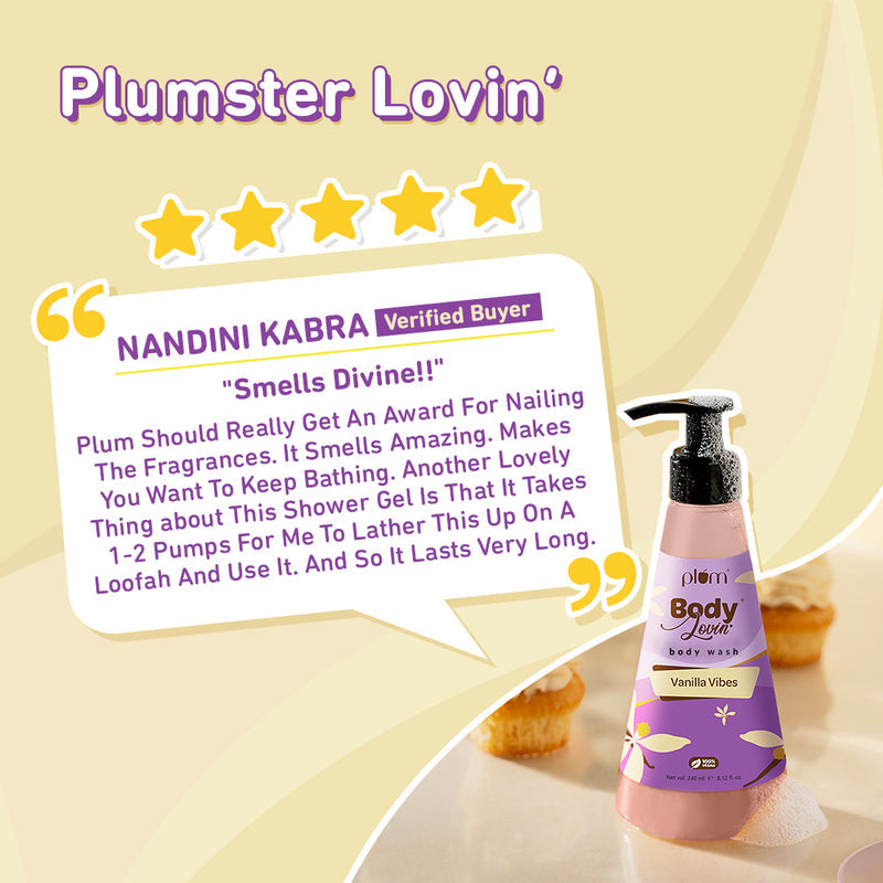Plum Vanilla Vibes Body Wash (240ml)