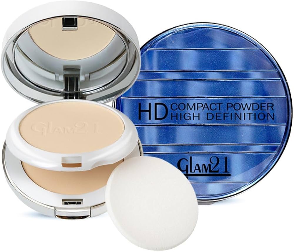 Glam21 HD Compact Powder (04Matte Ivory)