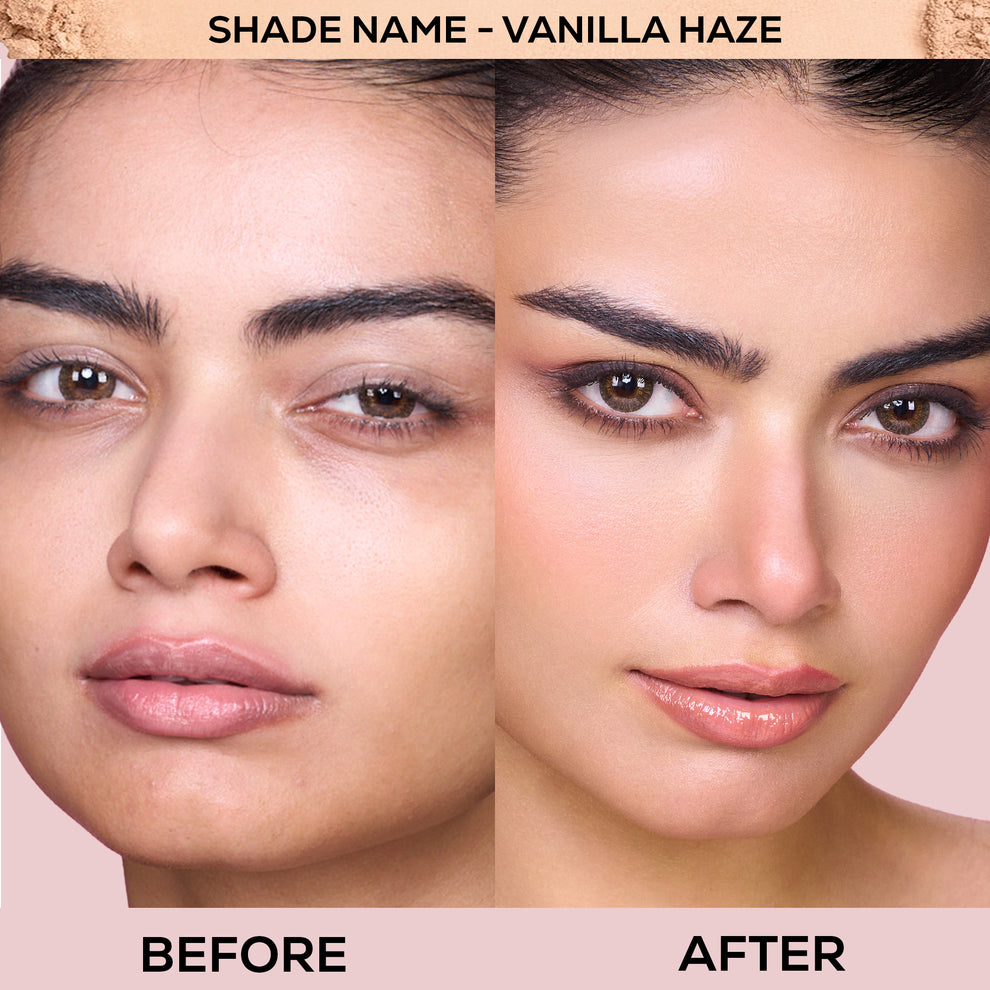 RENEE Bollywood Filter Pore Minimising Blurring Compact With Matte Finish & Full Coverage  (1 Vanilla Haze)