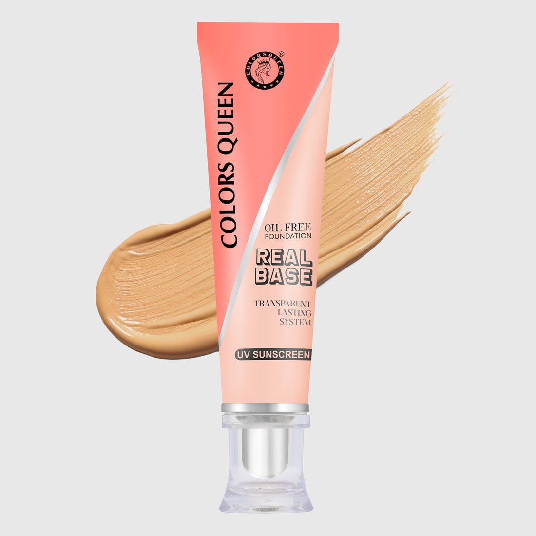 Colors Queen Real Base Oil Free Waterproof Foundation (02 Warm Nude)