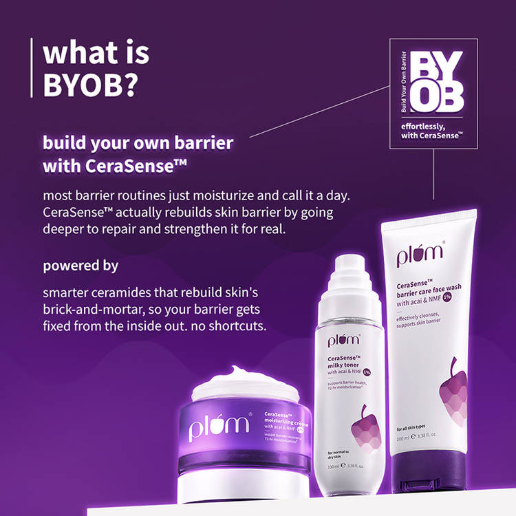 Plum CeraSense Barrier Care Face Wash with Acai & 1% NMF (100ml)
