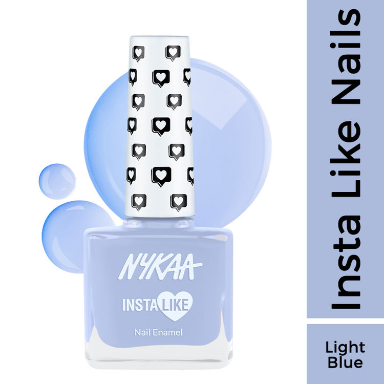 Nykaa InstaLike Long Lasting Nail Enamel - Blue Boomerang 359 (9ml)