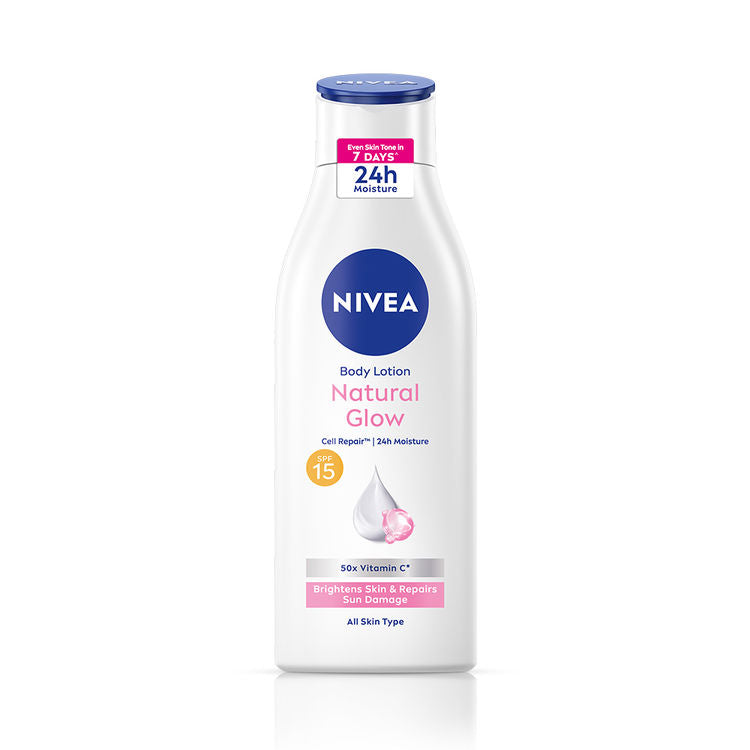 NIVEA Cell Repair 50X Vit C Sunscreen Natural Glow Body Lotion Reduces Tan, Brightens -Uva & Uvb
(200ml)
