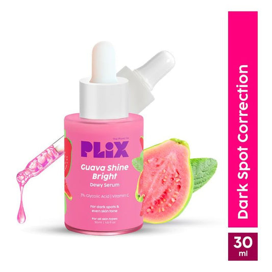 Plix Guava Shine Bright Dewy Serum with 3% Glycolic Acid & Vitamin C
(30ml)