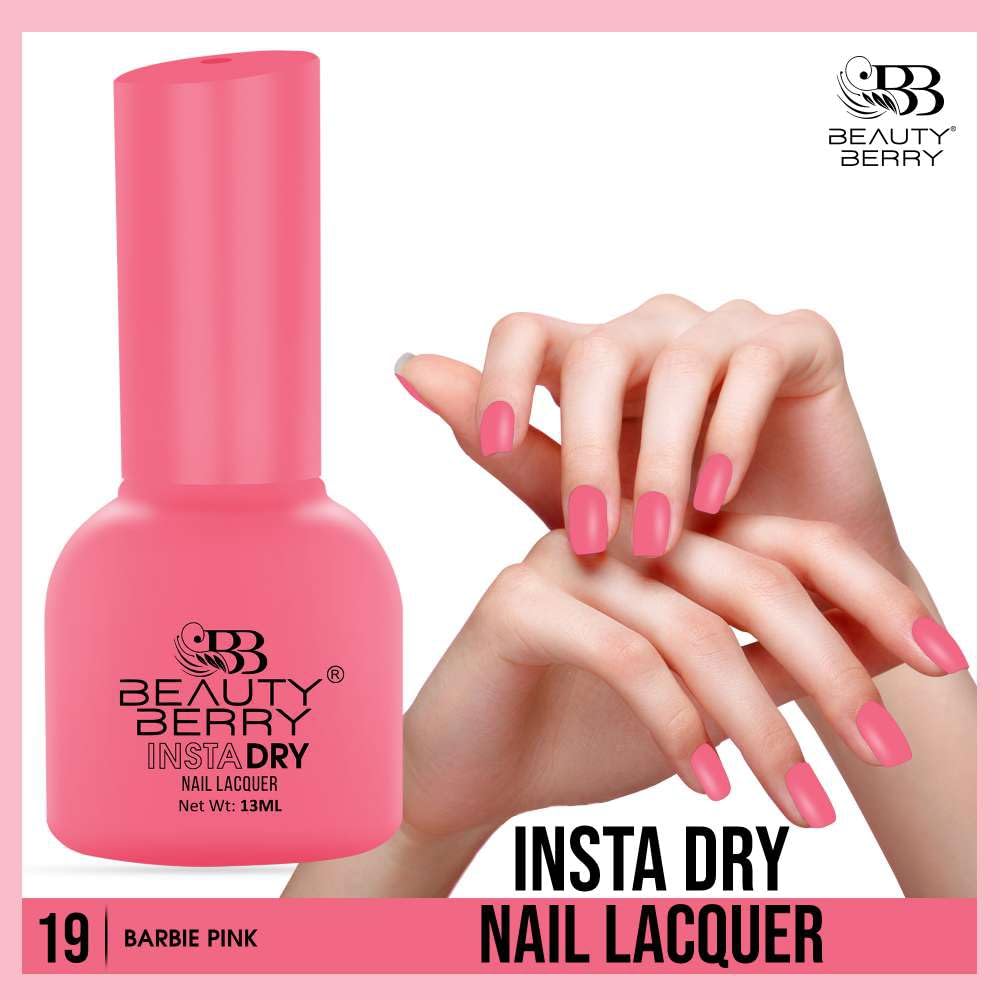 Beauty Berry Insta Dry Nail Lacquer ( Barbie Pink 19)