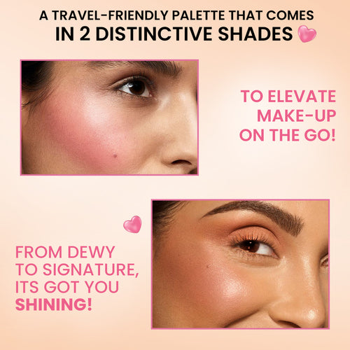 Insight Cosmetics Glow Play Blush & Highlighter (4 IN 1) (Sparkle Finch)