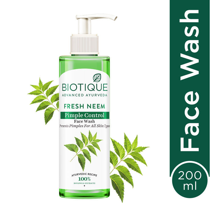 Biotique Fresh Neem Pimple Control Face Wash (200ml)