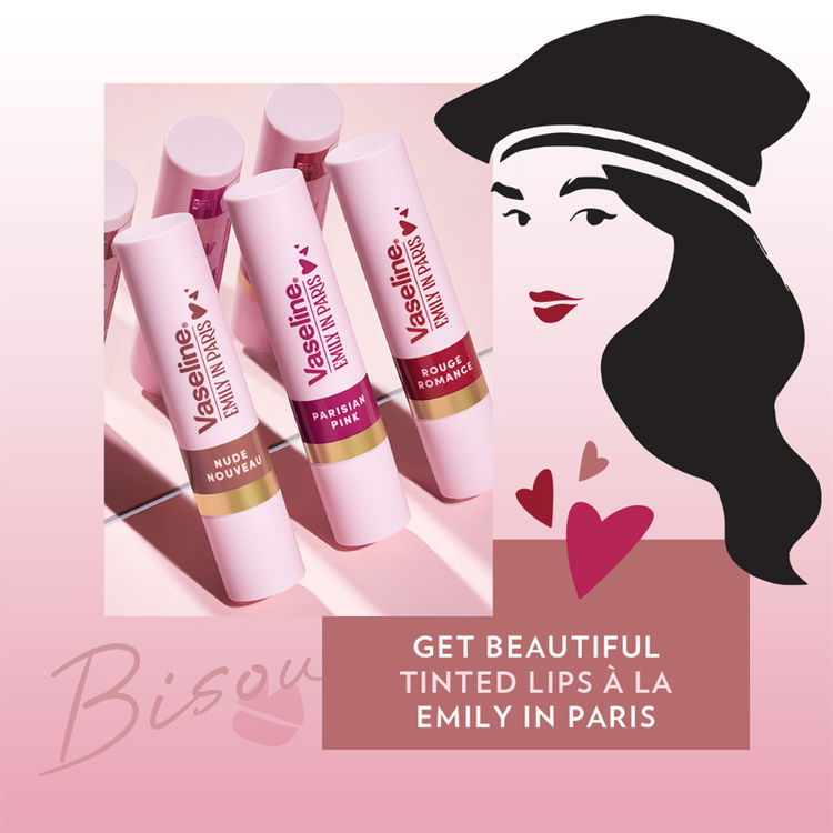 Vaseline Emily In Paris Tinted Lip Balm Stick - Nude Nouveau
(3g)