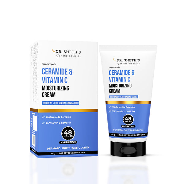 Dr. Sheth's Ceramide & Vitamin C Moisturizing Cream - 50g