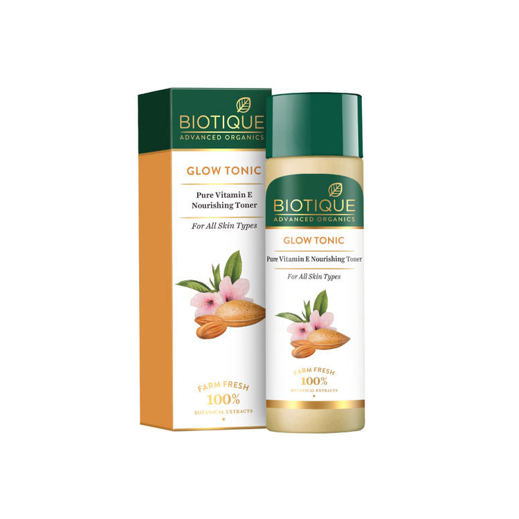 Biotique Advanced Organics Glow Tonic Pure Vitamin E Nourishing Toner (120ml)